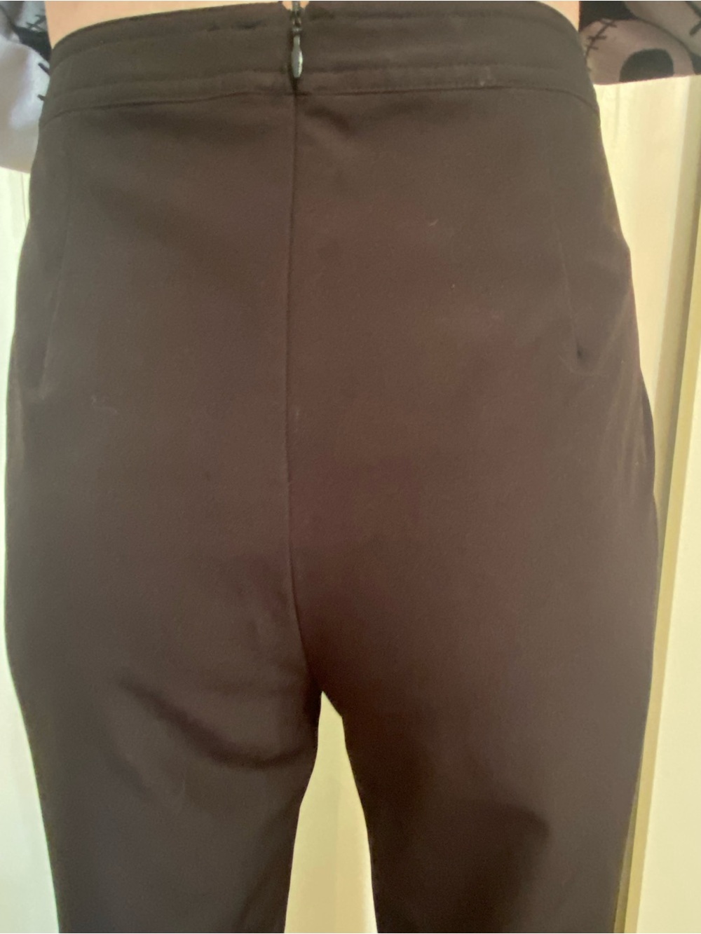 Lulumari Black High-Waist Sailor flare Trousers with Gold Buttons size small - Picture 8 of 11